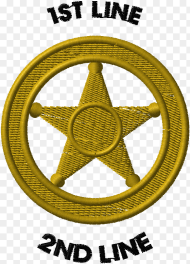 Deco Stk Emb Le Badge Pt Star Circle