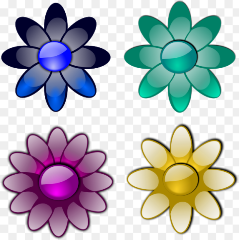 Glossy Flowers Png Clip Arts Flowers Clip