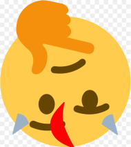 Upside Down Thinking Emoji Clipart Png  Transparent