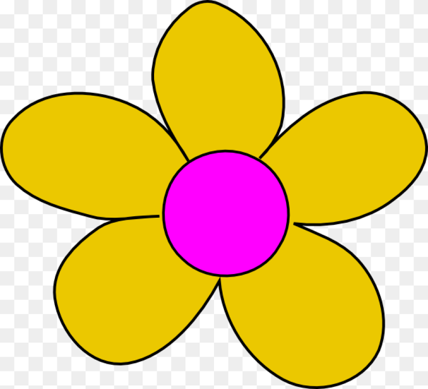 Yellow Flower Clip Art Light Purple Flowers Clip