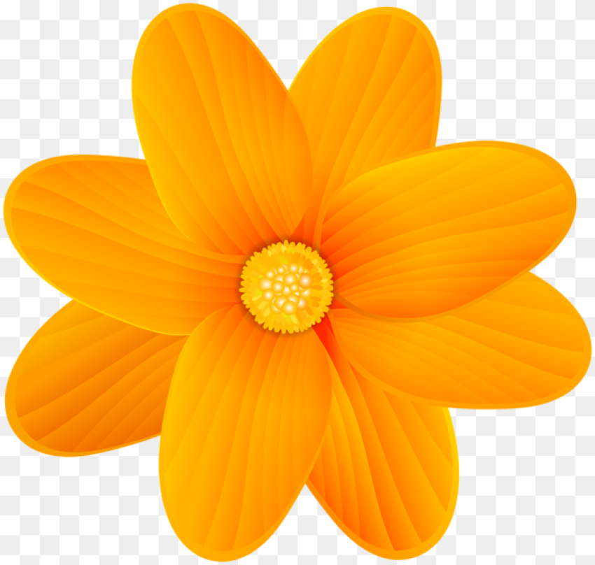 Flower Yellow Clip Art Orange and Yellow Flowers