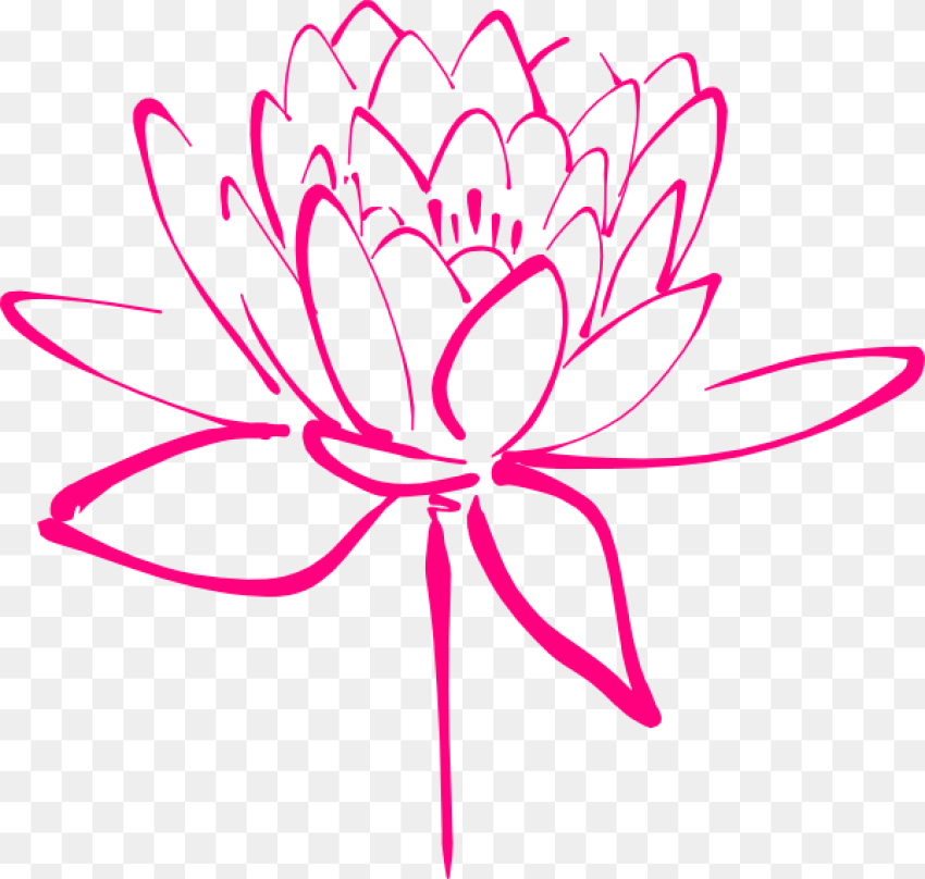 Lotus Tattoo Png Orange Flower Png Clipart