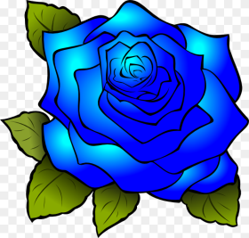 Blue Rose Clipart Png HD