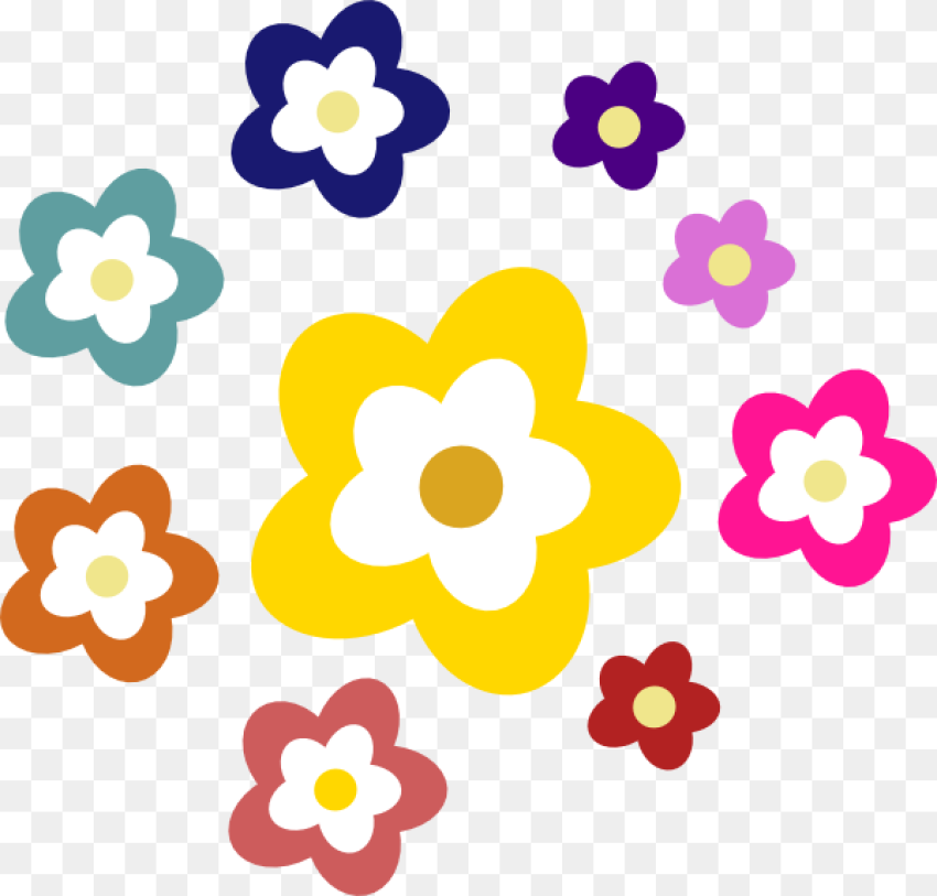 Herbs Clipart Flowers Different Colors Clip Art