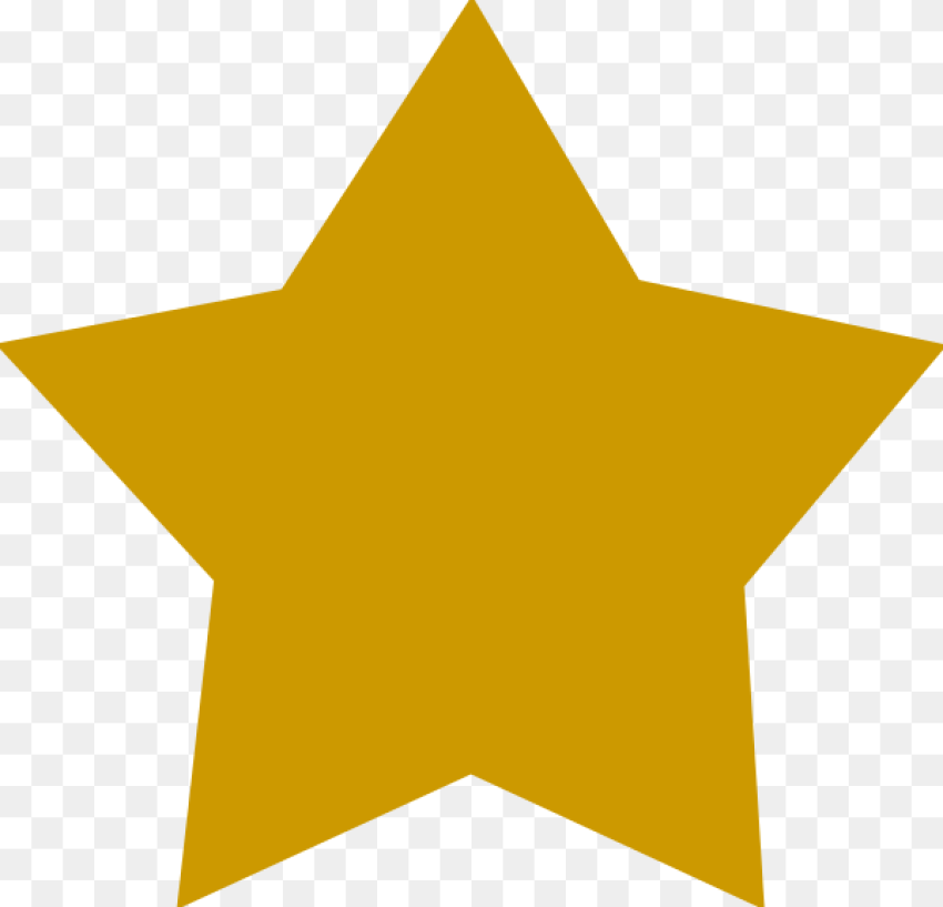 Gold Star Clipart No Background Rating Star Icon