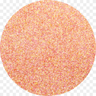 Just Peachy Glitter Orange Circle Png