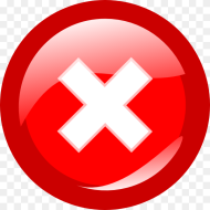 Transparent Red Circle Slash Png Red Close Icon