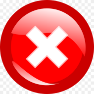 Transparent Red Circle Slash Png Red Close Icon