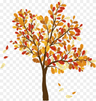 Fall Trees and Leaves Clip Art Picture Of