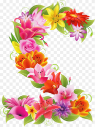 Download Flower Numbers Clipart Hd Png
