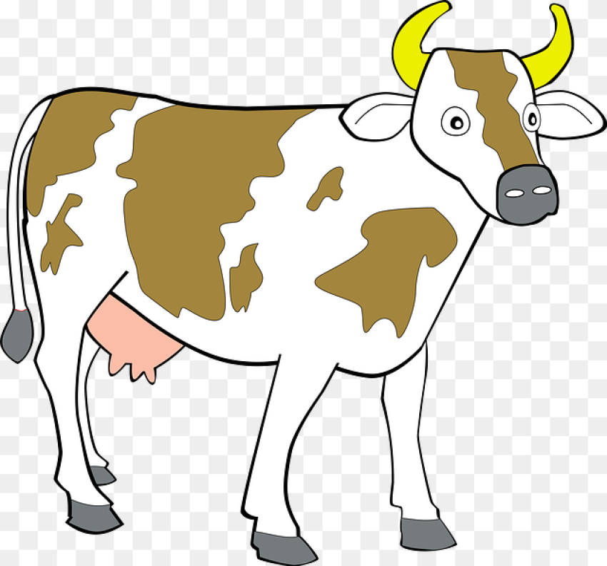 Farm Animal Art Clip Art of Cow Hd