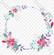 Turquoise Flower Clipart  Flower Circle Png