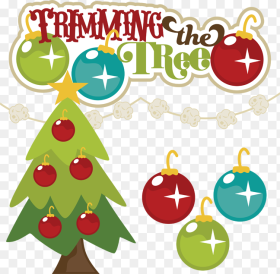 Trim the Christmas Tree Clip Art Christmas Tree