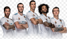 Real Madrid png Marcelo Kroos Ronaldo Bale Ramos