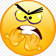 Transparent Frown Emoji Png Scared Clipart Png