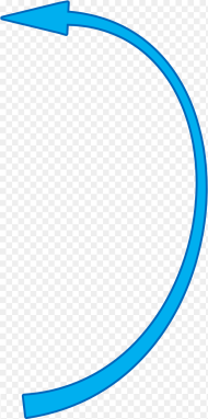 Blue Curved Arrow Png Curved Arrow Line Clipart