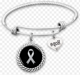 Lung Cancer Awareness Ribbon Hope Charm Bracelet Hd