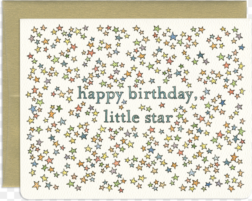 Star Strewn Birthday Greeting Card Birthday Star Card