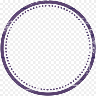 Purple Frame Circle Border Banner Circle No Stamp