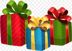 Christmas Gifts Vector Png Transparent Png