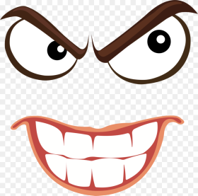 Smiley Anger Emoji Emoticon Criminal Evil Face Face