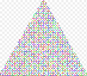 Prismatic Abstract Squares Christmas Tree Triangle Hd Png