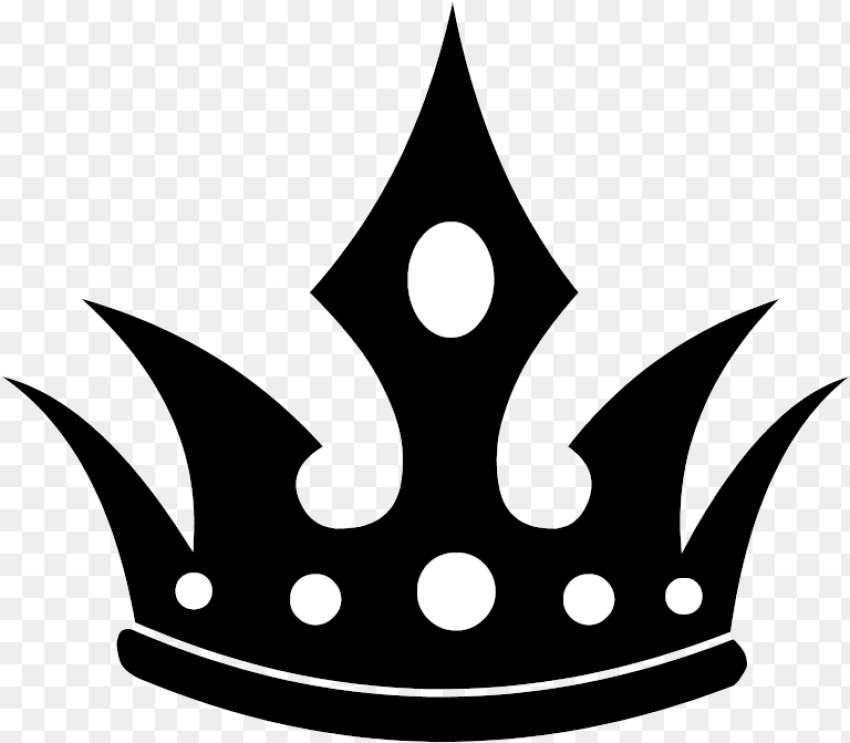 Crown Black and White Princess Clipart Transparent Crown