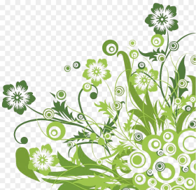 Thumb Image Green Flower Vector Png