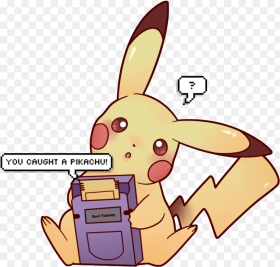 Pikachu Holding a Gameboy Png HD