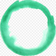 Green Watercolor Circle Png Transparent Png