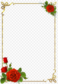 Border Designs Png Image Download Rose Flower Border