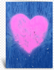 Pink Graffiti Heart on Wall Heart Hd Png