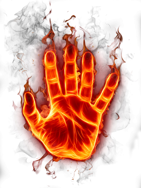 hand fire fuego png