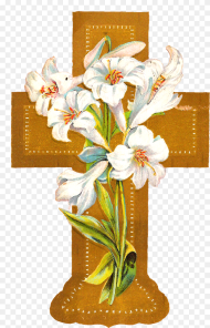 Flowers Clip Art Library Cross With Flowers Clip