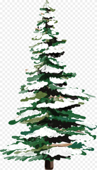 Tree With Snow Print Cut File Christmas Tree