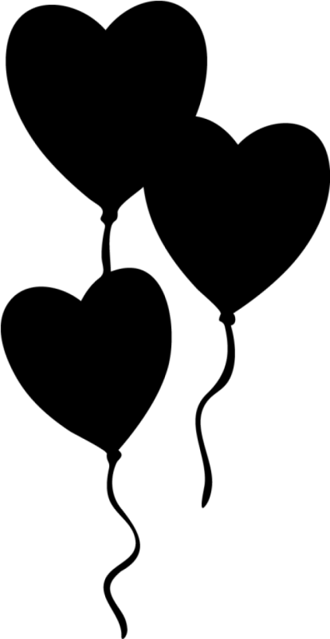 corazones png black and white