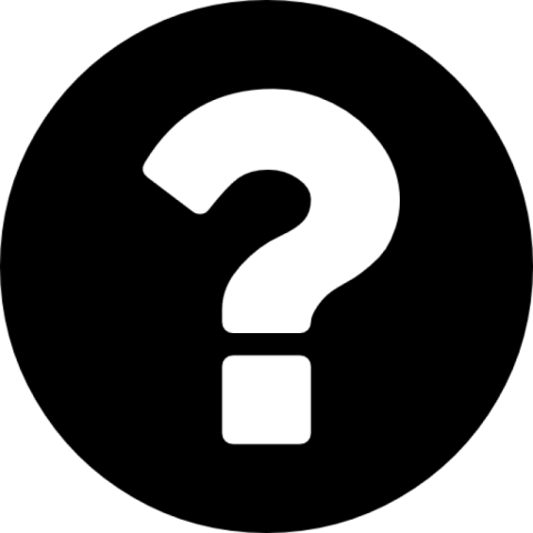 white and black question mark png