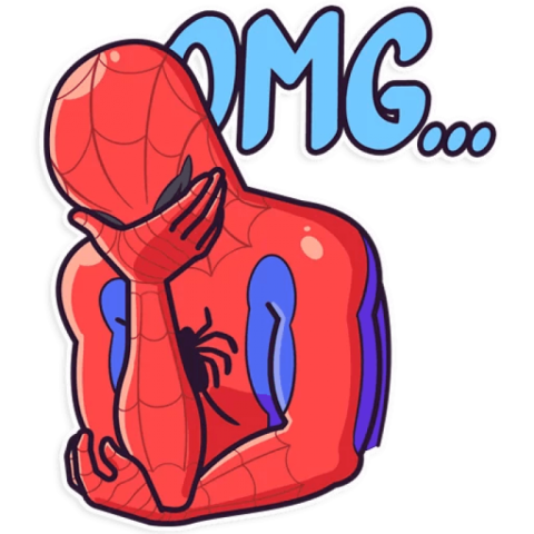 memes png  spiderman clipart OMG