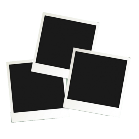 three polaroid frame png