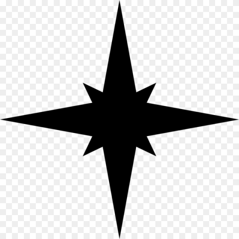 Simple Compass Rose  Point Star Hd