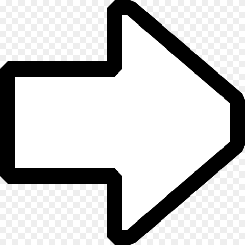 Black and White Arrow Png HD