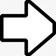 Black and White Arrow Png HD