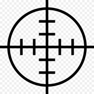 Gun Shooting Target Sniper Target Vector Png HD