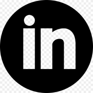 Linkedin Png Icon Linkedin Icon Black Circle Transparent