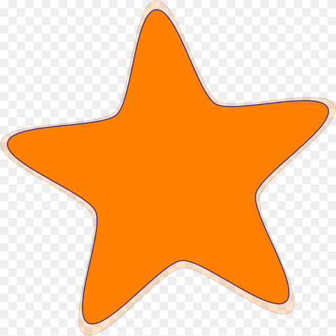 Star Favorite Orange Free Picture Rounded Corner Star