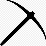 Tool Black and White Pickaxe Clipart Png HD