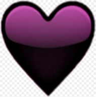 Transparent Emoji Tumblr Png Purple and Black Heart