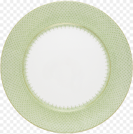 Apple Green Lace Service Plate by Mottahedeh Circle