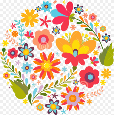 Mexico Beautiful Colorful Mexican Flower Clipart Free Hd