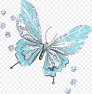 Butterfly Butterflywings Blue Glitter Sparkly Cute Blue Sparkly